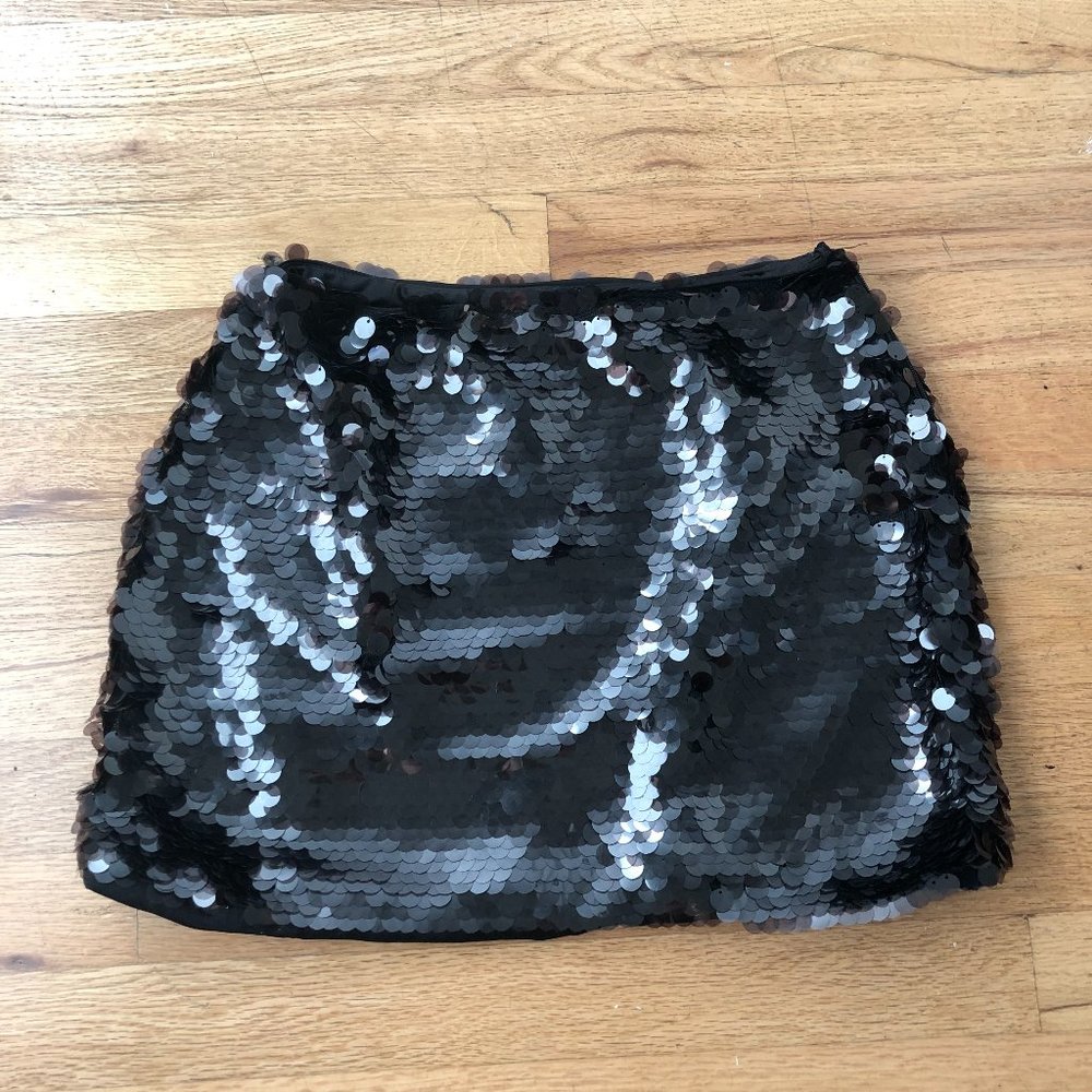 Brand New Princess Polly Hannam Mini Skirt Black (Sequin)